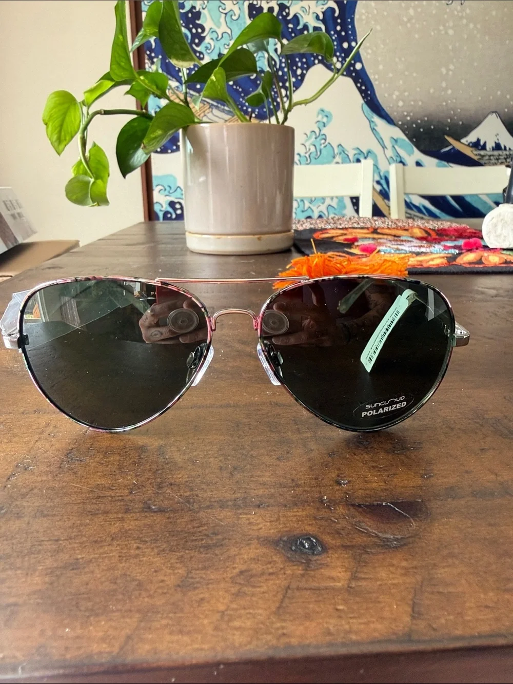Suncloud Hard Deck Floral Aviators
